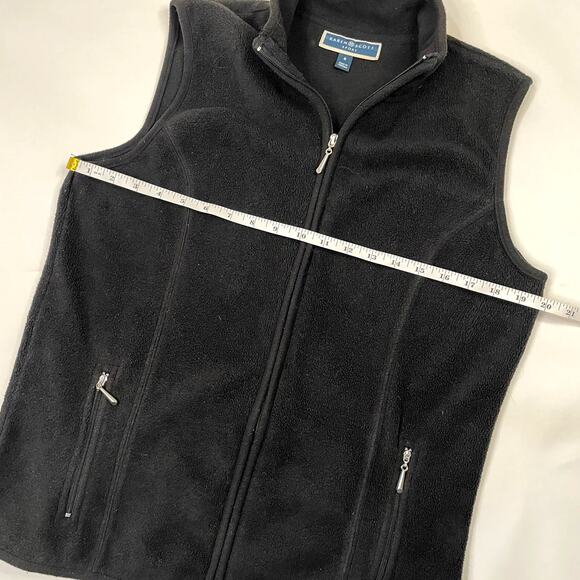 Karen Scott Sport Black Pockets Zipper Fleece‎ Vest Size Small - Picture 6 of 7